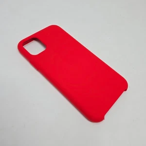 Custodia telefono silicone rosso antiurto liquido morbido flessibile per iPhone 11 - Foto 1 di 5
