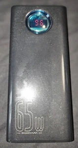 BASEUS Power Bank 30000Mah PD 65W Notebook Laptop Battery PD Charger 100W CABLE - Zdjęcie 1 z 6