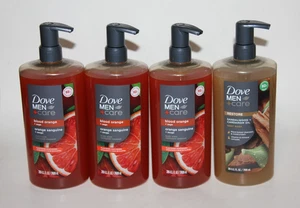 LOT (4) DOVE MEN CARE BLOOD ORANGE BODY WASH SANDALWOOD PLANT-BASED 16 FL OZ - Picture 1 of 1