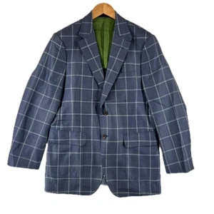 Chaqueta a medida Adam et Rope Wild Life Tailor azul claro lana/seda para hombre - Imagen 1 de 7