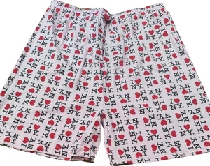 I Love NY Boxer Shorts Unisex Sleepwear New York Souvenir Gift (Light Pink) - Picture 1 of 1