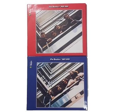 THE BEATLES  1962-1966 Red 1967-1970 Blue Lot 2 CDs Anthology Comp. Hits EX/EX - Image 1 of 4