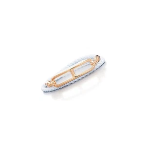 Authentic Hermes Roulis Double Your Bracelet - Bleu Brume Rose Gold, Full Set - Picture 1 of 5
