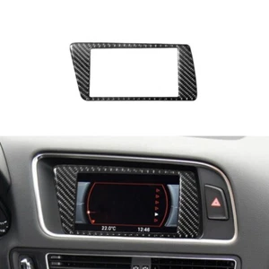 Central Control Display Trim Cover Decoration Carbon Fiber For Audi Q5 2009-2017 - Picture 1 of 12