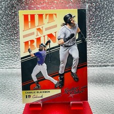 2019 Panini Leather & Lumber #HNR-4 Charlie Blackmon Hit N Run