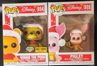 Funko Pop! Diamond Holiday Winnie The Pooh #614 & Piglet #615 With Protectors