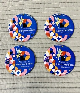 Disney Vacation Club DVC The Villas at Disneyland Hotel Lot Of 4 Pin Buttons - Picture 1 of 6