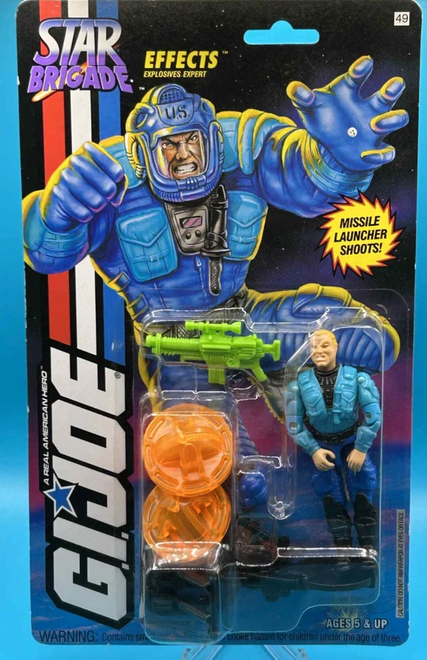 1993 Hasbro GI JOE Star Brigade Action Figure EFFECTS Explosives Expert - Image 1 of 4