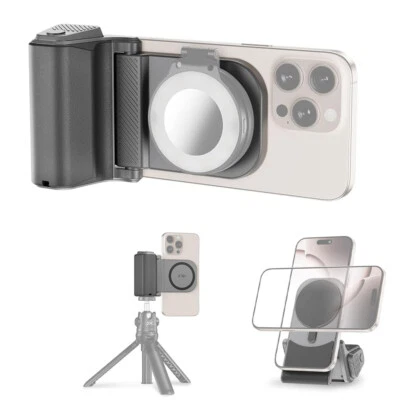 Magnetic Phone hand Grip handle Holder Bluetooth Remote for iPhone 17 16 15 14 - Image 1 of 4