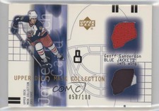 2001-02 Upper Deck Mask Collection Jersey and /100 Geoff Sanderson #JP-GS Patch