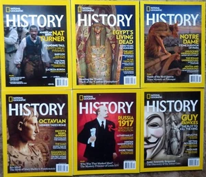 National Geographic *HISTORY* Magazine - Six (6) Issues from 2017 - COMPLETE - Picture 1 of 3