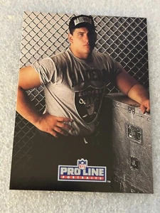 1992 Pro Line GREG SKREPENAK Autographed Card Oakland Raiders - Picture 1 of 2
