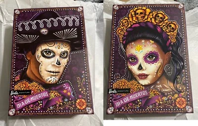 2021 Barbie Ken Set Dia De Los Muertos Dolls DAY OF THE DEAD GXL-26 GXL-27 Pair - Image 1 of 4