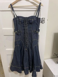 Dolce and Gabbana Jean bustier Jean dress Size M - Picture 1 of 8