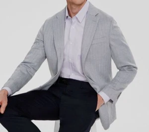Tommy Hilfiger Men's Gray Modern-Fit Herringbone Sport-Coat Jacket Size 40R - Picture 1 of 4