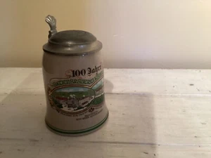 Stockbrauerei Kaufbeuren 1985 100 anni German Lidded Stein - Foto 1 di 4