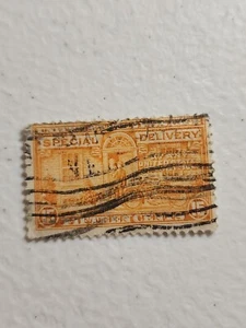 Sc# ? US Special Delivery Stamp 1931 15c Motorcycle Delivery Used -#7100 - Picture 1 of 4