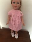 2 New Hand knitted dresses for 18&quot; Alexsander and DesignaFriend doll   2