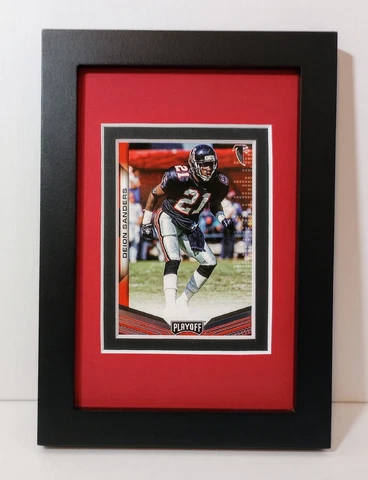 Deion Sanders Atlanta Falcons Display Custom Framed NFL Football Card Plaque Cover