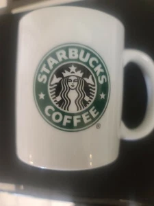 2006 Starbucks 12 oz Kaffeebecher Tasse Brilliant White mit grüner Meerjungfrau Sirene Logo - Bild 1 von 8