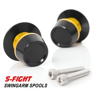 8MM Gold Swingarm Spools Screws For Z400 19 20 21 22 23 - Foto 1 di 6