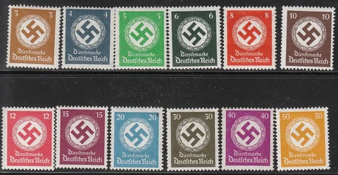 Stamp Selection Germany Official WWII Fascism War Era Selection MNH Cover