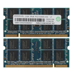 Ramaxel 2X 2GB 2RX8 PC2-5300S DDR2 667Mhz CL5 Non-Ecc Memory RAM SODIMM Laptop - Picture 1 of 8