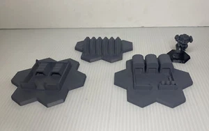 Kaserne, Munitionsdepot, Shield Gen mit Hex Base, Battletech kompatibel (6mm scale) - Bild 1 von 3