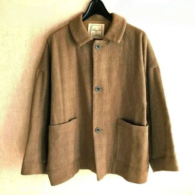 Abrigo corto ICHI / ICHI Antiquites mezcla de lana marrón casi como nuevo - Imagen 1 de 4