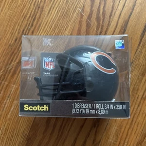 NFL Chicago Bears Mini Helmet 3M SCOTCH Tape Dispenser Home & Office or Dorm RM - Picture 1 of 3