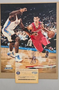 JEREMY LIN SIGNED AUTOGRAPHED 8x10 Photo HOUSTON ROCKETS - Picture 1 of 1