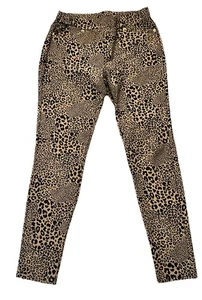 Michael Kors Damen Hose Cheetah Print Stretch Twill Slim Leg Gr. M - Bild 1 von 8
