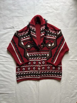 Suéter Cárdigan Azteca Carole Little SOUTHWESTERN XL De Colección Años 90 Foto 1 de 4
