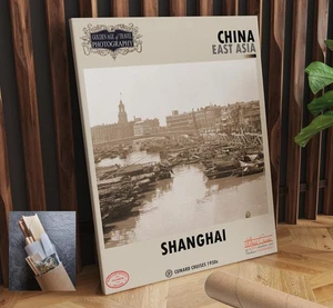 China Shanghai Vintage Photo Art Float Frame 24X30 Inch - Picture 1 of 4