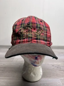 RARE Vintage 90s Chevrolet Embroidered Red Plaid SnapBack Hat Embroidered OSFA - Picture 1 of 14