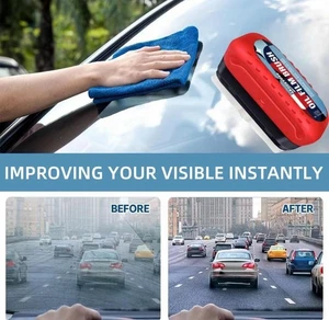 Auto Glasreiniger & Anti-Fog-Bürste: Ölfilm-Entferner für klare blendfreie Sicht - Bild 1 von 4