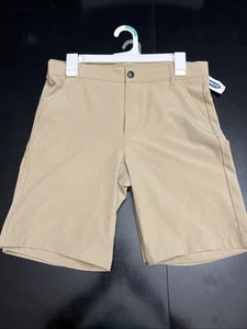NEW Old Navy Boys Built-In Flex School Uniform Tech Shorts Khaki Sz 14 Plus - Picture 1 of 1