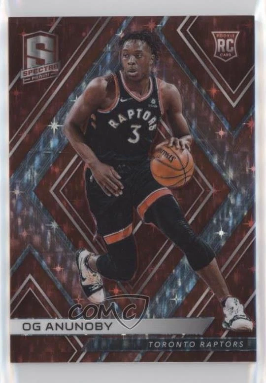 2017-18 Panini Spectra Red Prizm /75 OG Anunoby #81 Rookie RC - Image 1 of 2