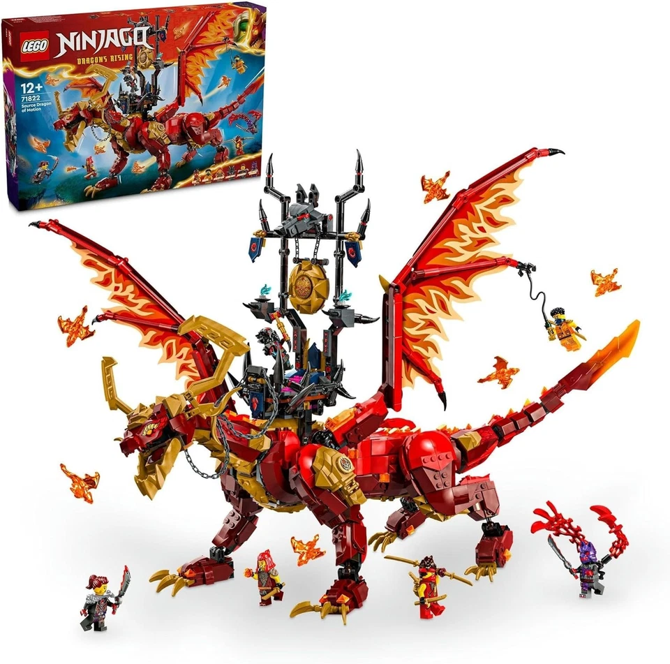 LEGO NINJAGO Source Dragon of Motion 71822 Adventure Toy for Kids Ninja Play