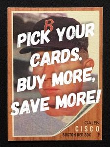 1962 TOPPS BASEBALL CARD SINGLES #301 - 446 - COMPLETE YOUR SET - UNGRADED COND. - Picture 1 of 145