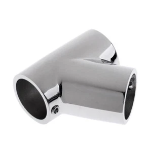 1PCS Boat 1" 25mm 60 Degree Stainless Steel Tees 3-way Handrail Corner Connector - Picture 1 of 5