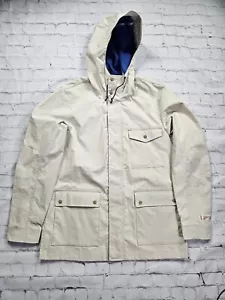Scotch & Soda Mens Mid-length Hooded Cotton Jacket Medium Sand Size XXL 2X New - Picture 1 of 16