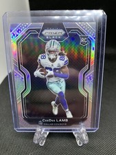 2020 Panini Chronicles CEEDEE LAMB PRIZM BLACK ROOKIE RC Cowboys Prizm Silver