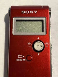 Sony Digital Stereo Voice MP3 Recorder ICD-UX71 Red tested and working - Picture 1 of 19