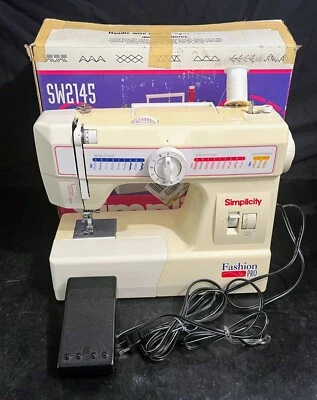 Simplicity Fashion Pro SW2145 Zig-Zag Portable Sewing Machine-Runs Great  - Image 1 of 2