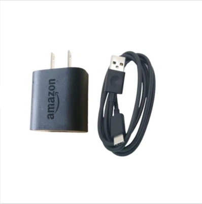 US plug 5W Charger Adapter + USB-C Cable For Amazon Paperwhite Kids 11th Edition Foto 1 de 4