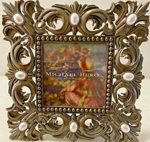 MICHAEL HERO The Art of Fine Living Cornice decorativa ingioiellata quadrata 4* - Foto 1 di 8
