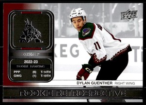 2023-24 Upper Deck Series 1 Rookie Retrospective Dylan Guenther #RR-9