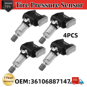 4 NEW Genuine Schrader RDC TPMS Tire pressure sensor BMW 36106872803 36106876957
