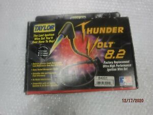 Taylor Spark Plug Wire Set 84001 ThunderVolt 8.2mm Black 90¡ for Chevy V8 CAMARO